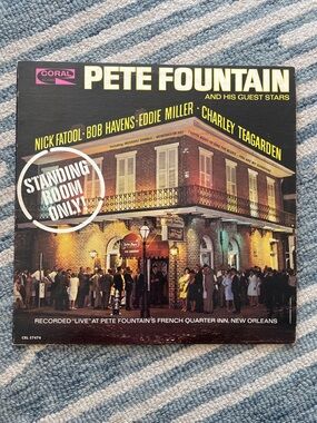 3/$30 Pete Fountain Standing Room Only Dixieland Jazz album 1965